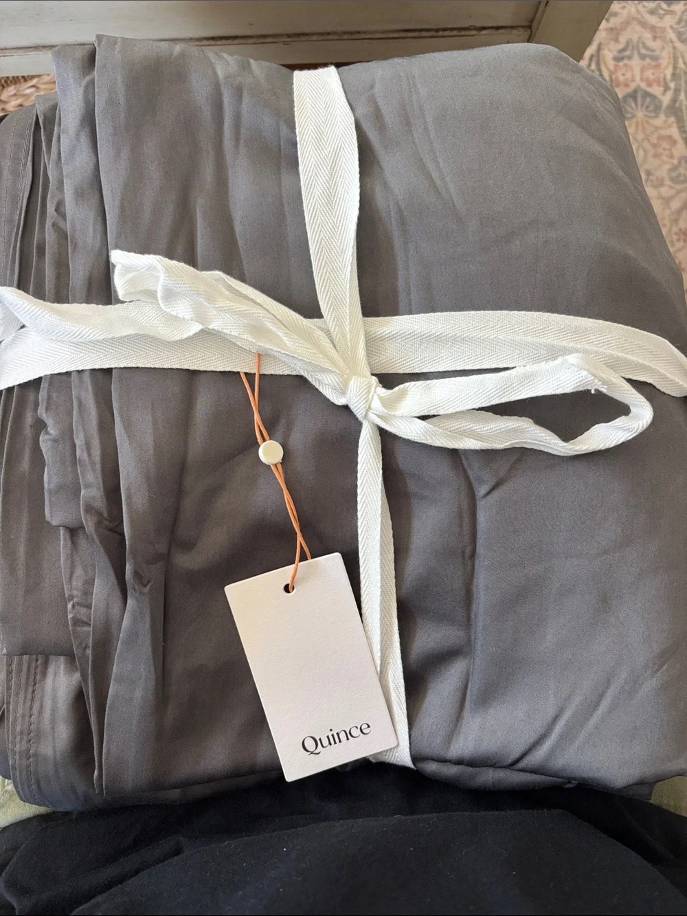 Quince Slate Gray Luxe Queen duvet